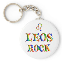 Leos Rock Keychain