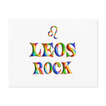 Leos Rock Post Card