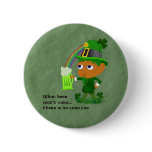 Leprechaun Beer Button