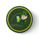Leprechaun Beer St. Patrick's Day Button