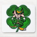 Leprechaun Clover Mousepad