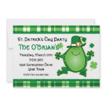 Leprechaun Frog Party Invitations