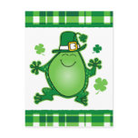 Leprechaun Frog Postcard