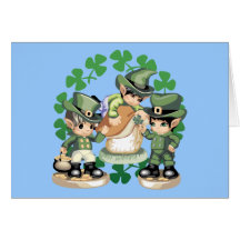 Leprechaun Greeting Cards