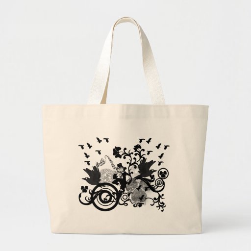 Leprechaun in Black Canvas Bag