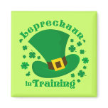Leprechaun In Training magnets