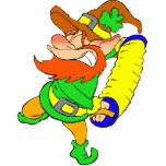 Leprechaun playing music photo sculptures