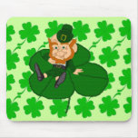 Leprechaun Shamrock mousepads