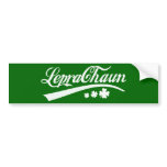 Leprechaun St Patricks Day Irish Shamrock bumper stickers