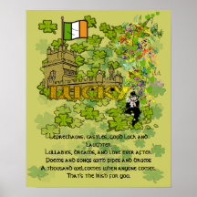 Leprechauns, Castles, Good Luck and Laughter Posters
