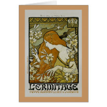 L'Ermitage Art Nouveau Greeting Card