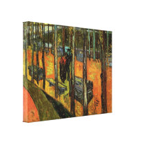 Les Alyscamps by Vincent van Gogh Stretched Canvas Print