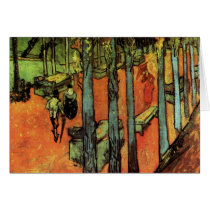 Les Alyscamps Falling Autumn Leaves by van Gogh Card