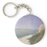 Les Bas Butin, Beach at Honfleur by Seurat keychains