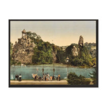 Les Buttes Chaumont, Paris, France vintage Photoch Postcard
