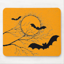 Les chauve-souris d'Halloween - Tapis De Souris