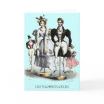 Les Fashionables by Charles Philipon Greeting Card