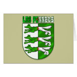 Les Fennecs Algeria flag Coat of Arms Card