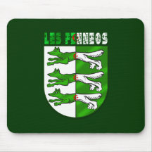 Les Fennecs Algeria flag Coat of Arms Mouse Pad