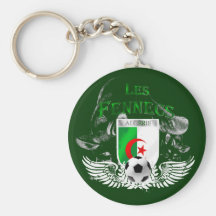 Les Fennecs flag of Algeria Algerie Keychain