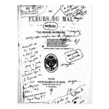 Les Fleurs du Mal 2 - Baudelaire Post Card