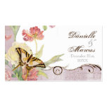 Les Fleurs Peony Rose Tulip Floral Flowers Wedding Business Card Template