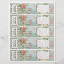 Les Fleurs Peony Rose Tulip Floral Flowers Wedding Full Colour Flyer