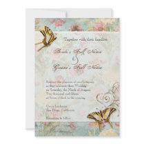 Les Fleurs Peony Rose Tulip Floral Flowers Wedding Personalised Invite