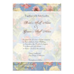 Les Fleurs Peony Rose Tulip Floral Flowers Wedding Personalized Invitations