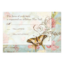 Les Fleurs Peony Rose Tulip Floral Flowers Wedding Announcement