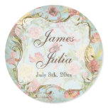 Les Fleurs Peony Rose Tulip Floral Flowers Wedding Stickers