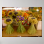 Les fleurs séchées print