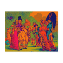 les invisibles 1810 fashion cartoon post cards