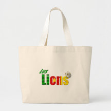 Les Lions Cameroon flag soccer ball logo Tote Bags