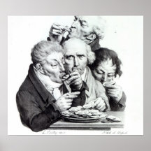 Les Mangeurs d'Huitres, 1825 Print