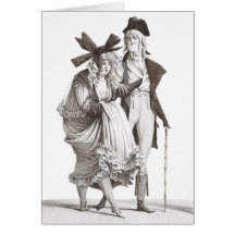 Les Mérveilleuses - 18th Century French Fashions Greeting Cards