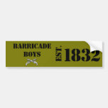 Les Mis Love: Barricade Boys Bumper Sticker Brown