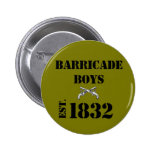 Les Misérables Love: Barricade Boys Button (Brown)
