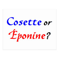 Les Miz - Cosette/Eponine postcards