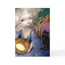 "Les Vampires: Lanterne-Citrouille" Greeting Card