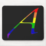 Lesbian and Gay Pride "Scarlet" Letter A mousepads
