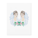 Lesbian Brides Wedding Postcard