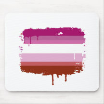 LESBIAN FLAG DRIPPING MOUSEPADS