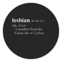 LESBIAN (GREEK) T-SHIRT / Gay Slang T-shirt stickers