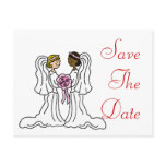 Lesbian Interracial Couple Post Cards