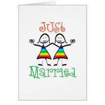 Lesbian Just Married Card