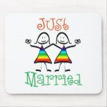 Lesbian Just Married Mouse Pad