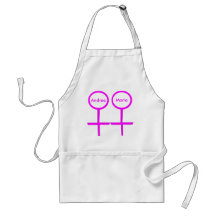 Lesbian Lovers Customisable Apron