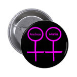 Lesbian Lovers Customisable Button