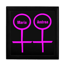 Lesbian Lovers Customisable Gift Box
